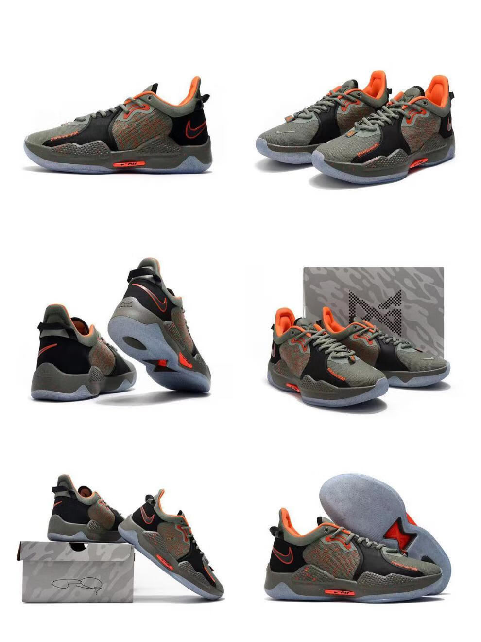 纯原新款泡椒pg5 保罗乔治5代篮球鞋 男女实战减震气垫学生透气运动鞋