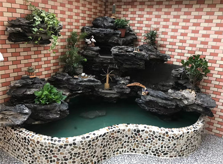 假山造景石材原石英石叠石大型鱼池庭院室内园林景观石头1540cm叠石