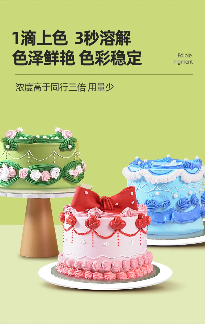 fleurcouleur食用色素烘焙专用儿童实验超大瓶fc色素食品级大红生日