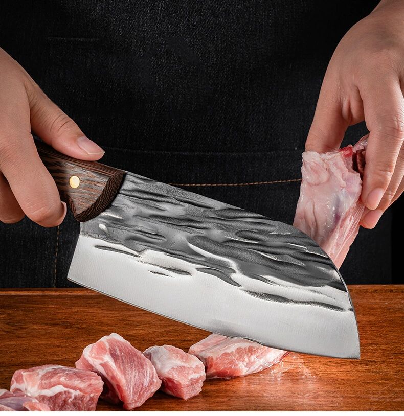 楚家刀菜刀家用女士切菜刀切肉刀超快超锋利厨师切片刀龙泉工锻打斩