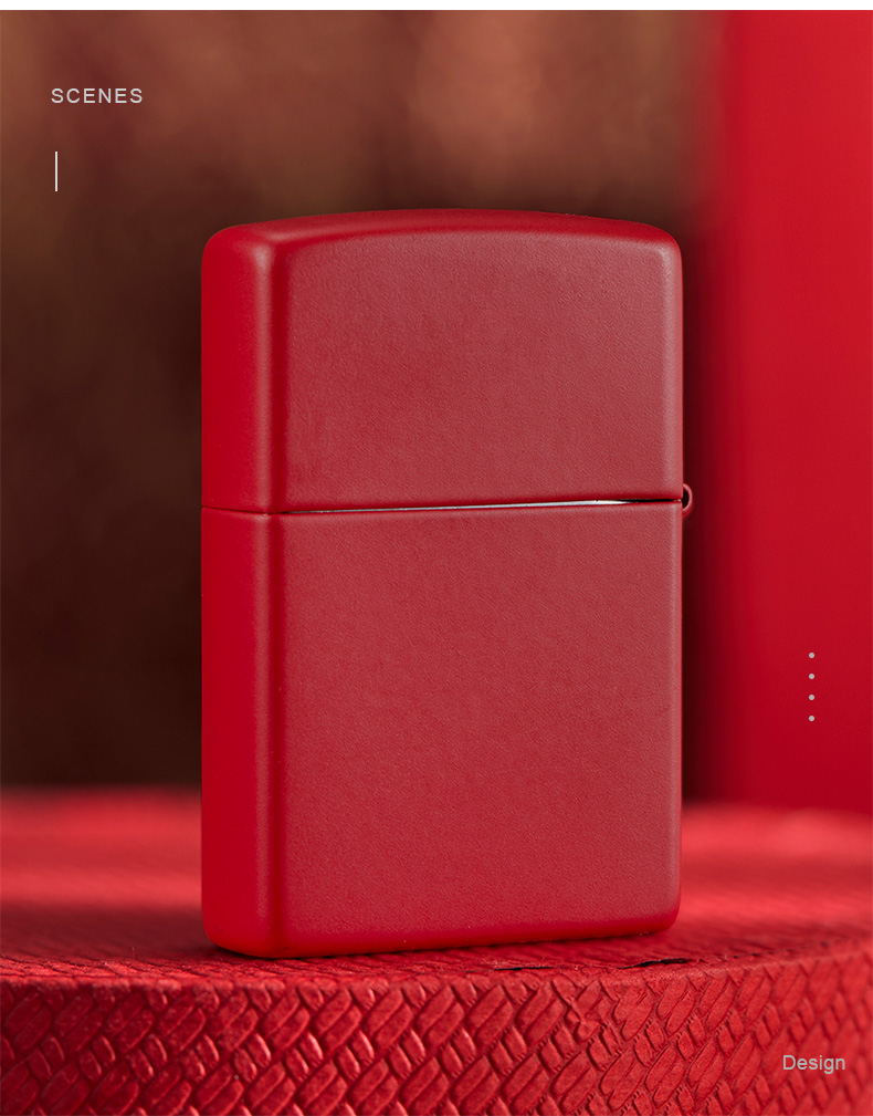 美国之宝zippo打火机正版红哑漆鸿运辛丑牛年十二生肖牛本命年牛转