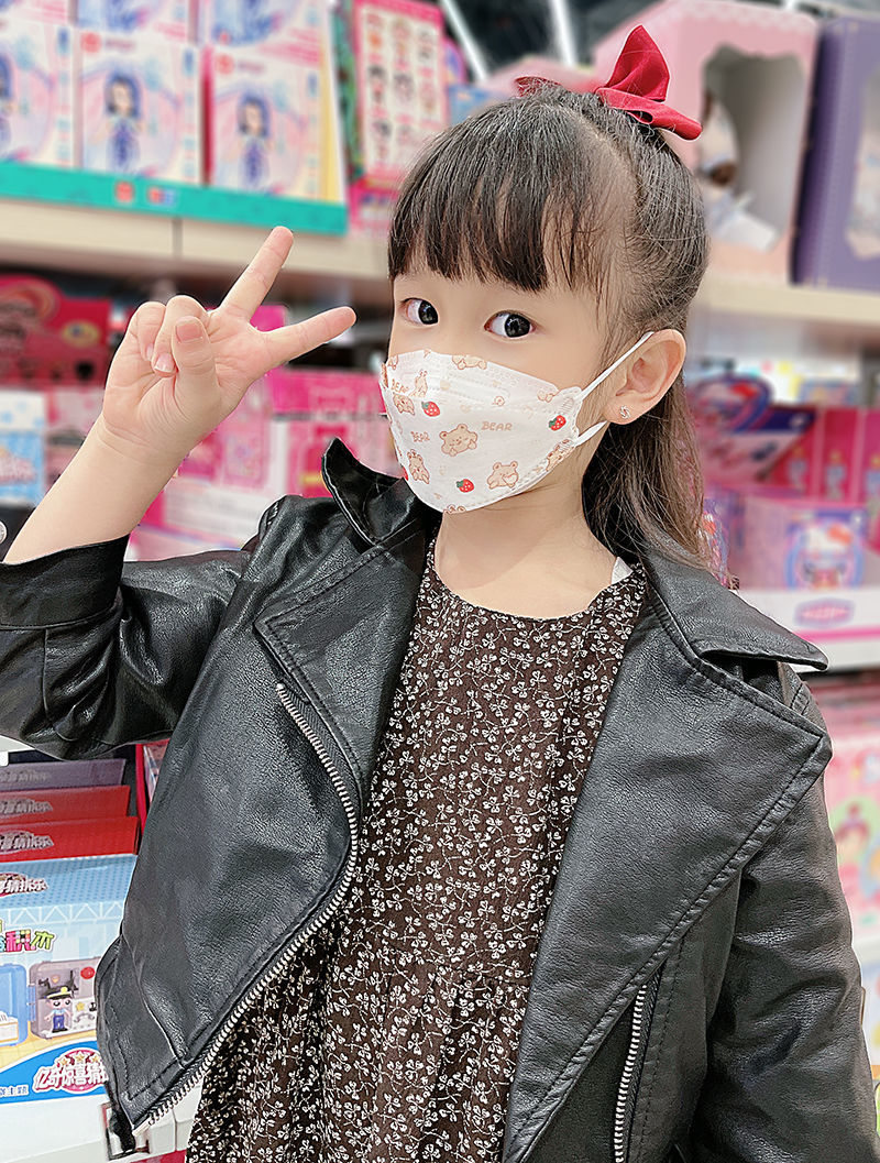 冬季3d立体儿童口罩kf94印花可爱卡通星黛露男女孩子学生幼儿园kf94小