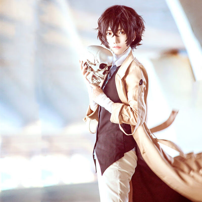 动漫文豪野犬人间失格太宰治cos服cosplay服装表演出服装 外套 马甲