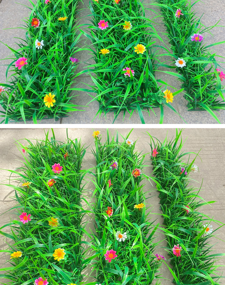 仿真草坪假摆设塑料阳台草皮装饰摆件造景室内外隔断小草丛285厘米宽