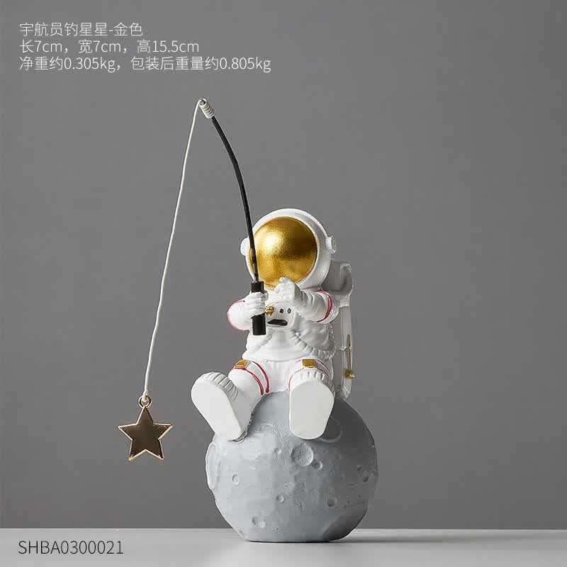 桌面太空人男生书桌宿舍装饰品生日礼物 宇航员摆件-扣篮(款式)【图片