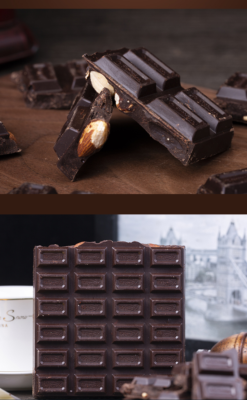 牛奶黑巧克力新西兰惠特克坚果大块whittakers250g融化不赔花生酱33