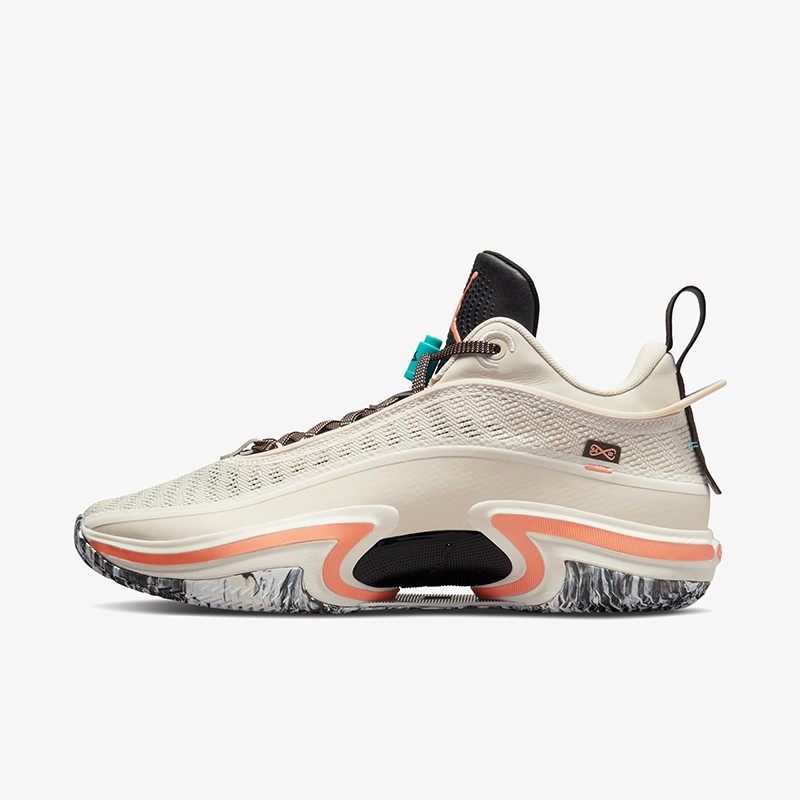 耐克男鞋air jordan 36 low aj36米白色男子实战运动篮球鞋 dh0832