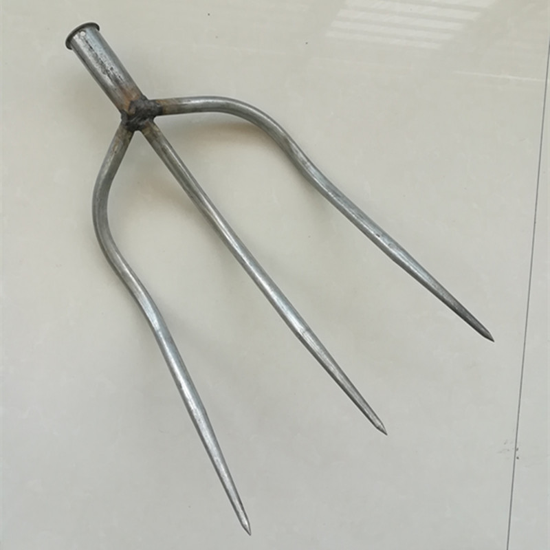 农用钢叉子三齿叉农用实心大号钢叉空心铁叉草叉子泥叉粪叉子全钢农具