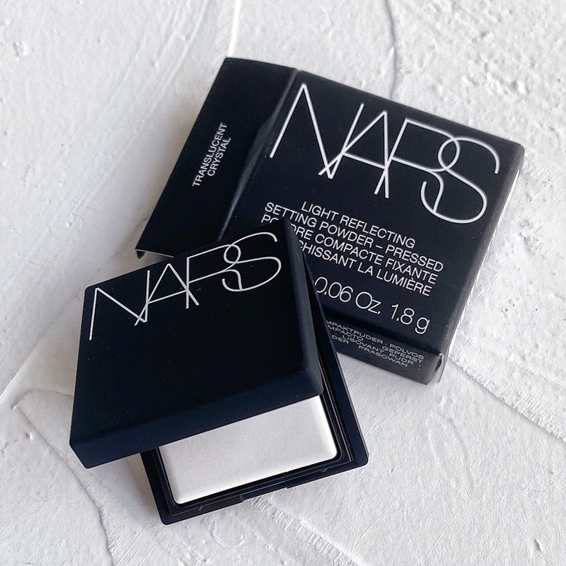 圣诞礼物nars纳斯娜斯大白饼流光清透美肌蜜粉饼随行套组10g正装含