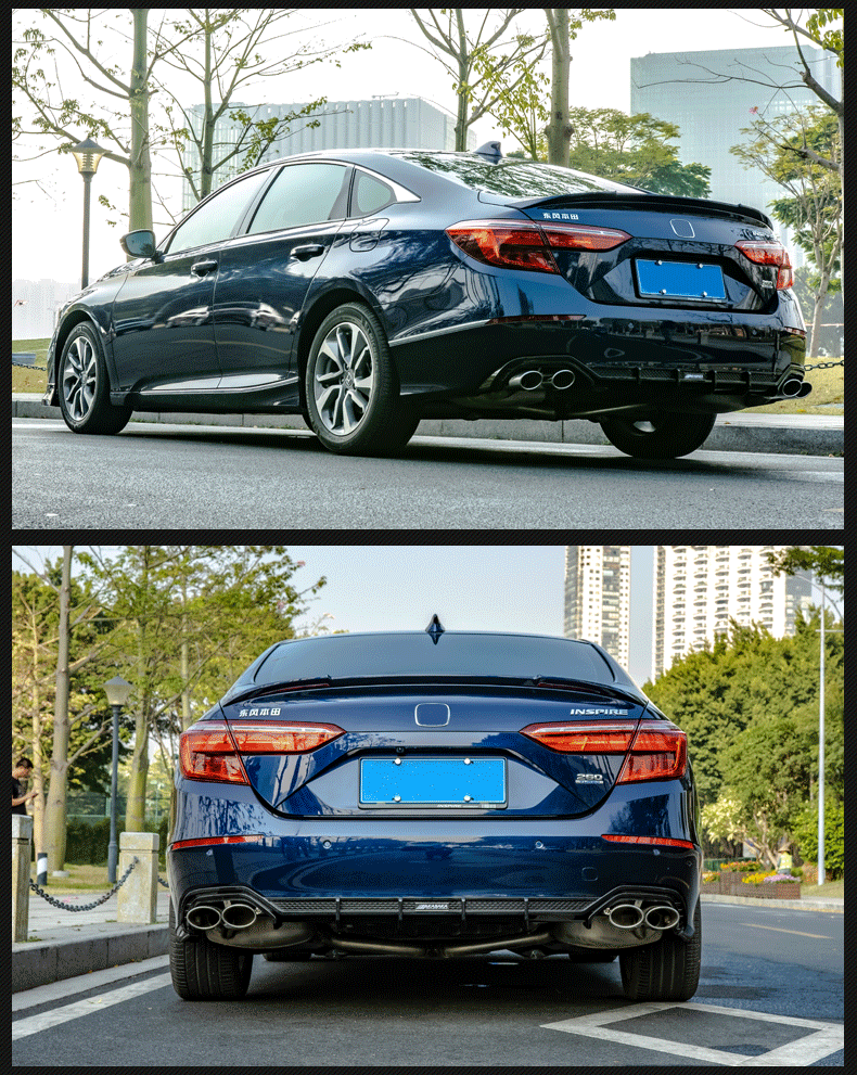 大亦 适用于inspire英诗派改装ak前铲 本田英诗派后扰流排气尾翼小