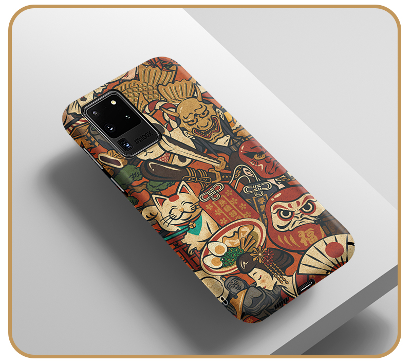 京选好物布谷鸟适用三星s21手机壳潮牌note20ultra日系浮世绘全包亲肤