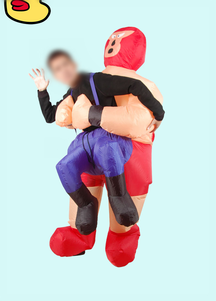 抖音胖胖服充气人卡通人偶行走服装年会搞怪外星人et衣服鬼抱人均码