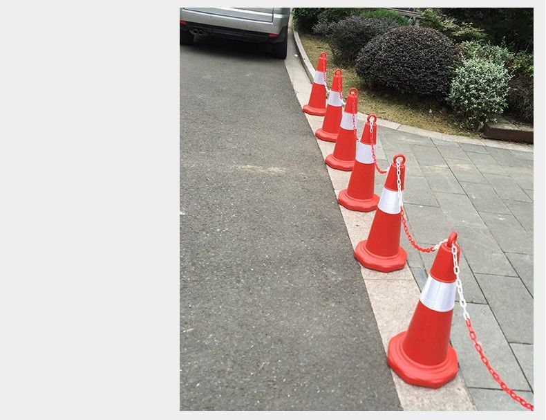 锥桶70cm塑料路锥反光锥50cm圆锥雪糕筒橡胶反光路障锥隔离墩高速路障