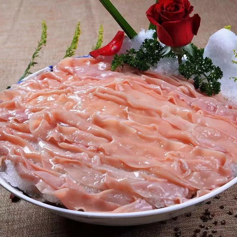 鸭肠新鲜火锅食材批发水发冰鲜鸭肠生鲜火锅店专用鸭肠 冰鲜鸭肠4斤