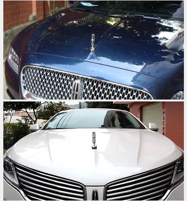 林肯大陆立标飞行mkcmkx冒险家mkz航海改装引擎盖立标前机盖金属车标