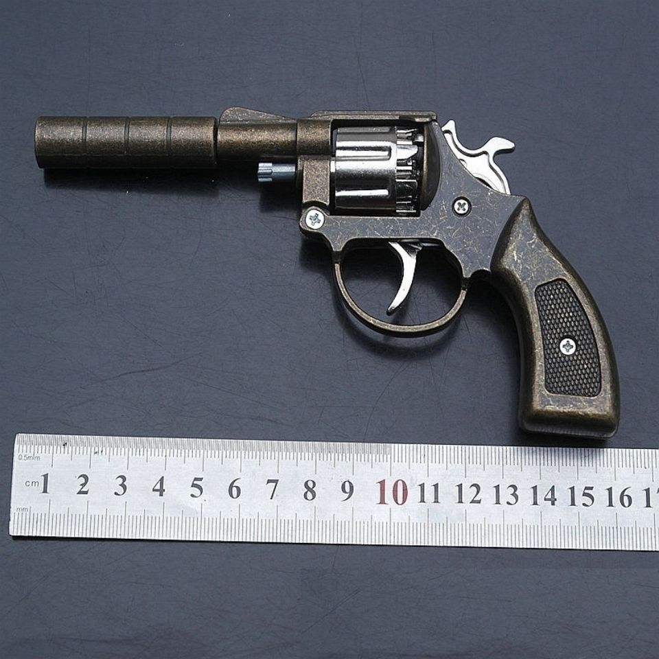 砸子火炮左轮纸炮抢炮纸 玩具枪火炮8090后怀旧儿童玩具枪左轮纸炮枪1