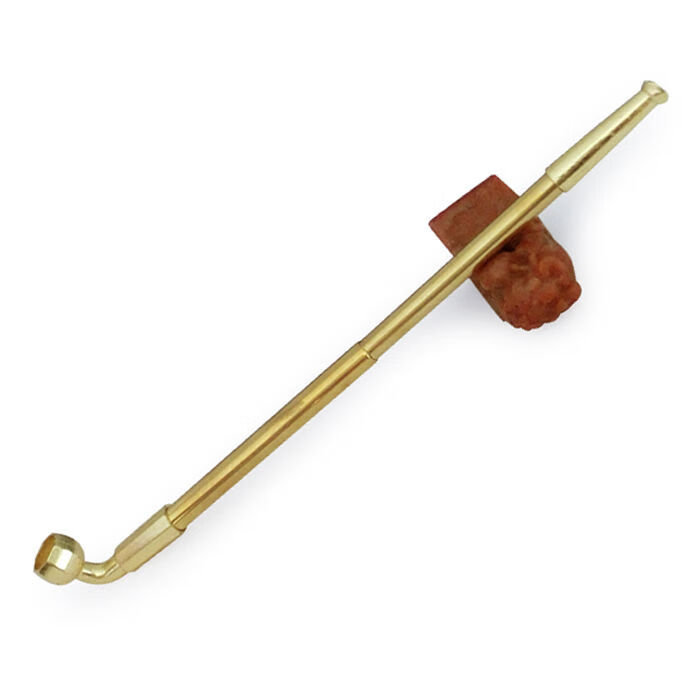 榄茵轻奢传统旱烟袋锅子老式黄铜烟锅斗抽烟斗工具烟锅手工长烟斗烟杆