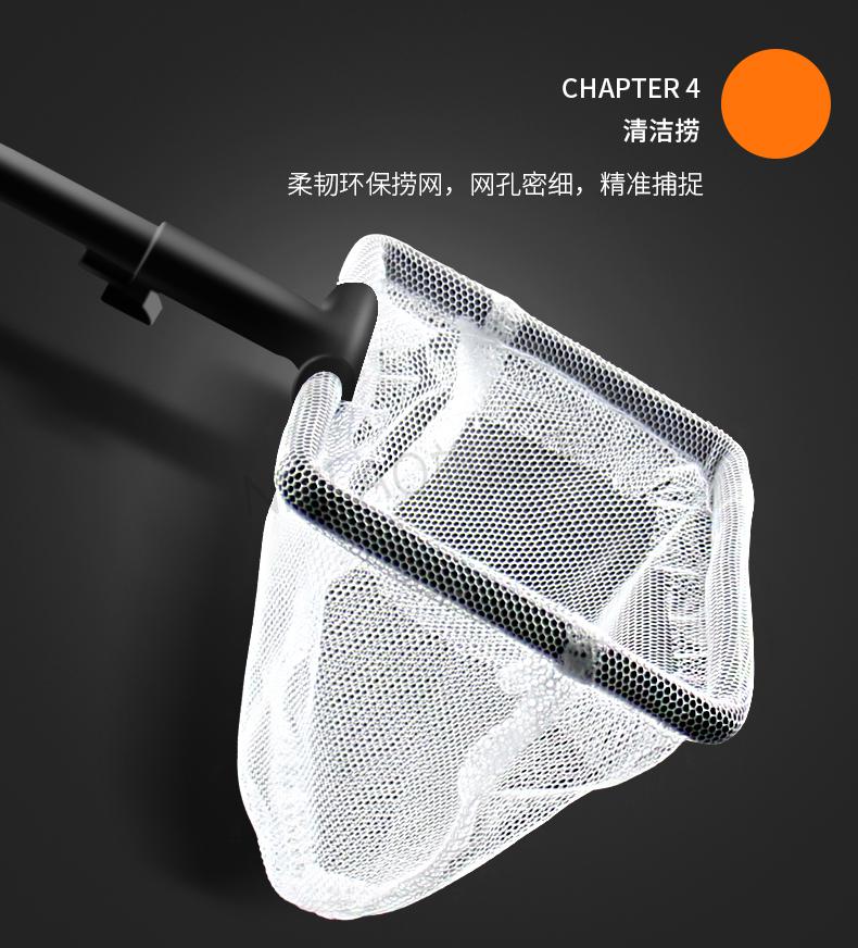 洗擦鱼缸神器鱼缸刷子清洁长柄清洗清理工具刮藻刀擦玻璃器洗擦鱼缸