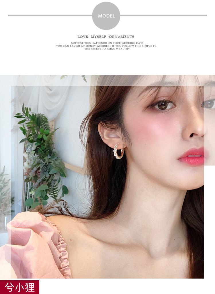 兮小狸耳钉2021潮韩国气质网红耳环冷淡风耳圈女夏