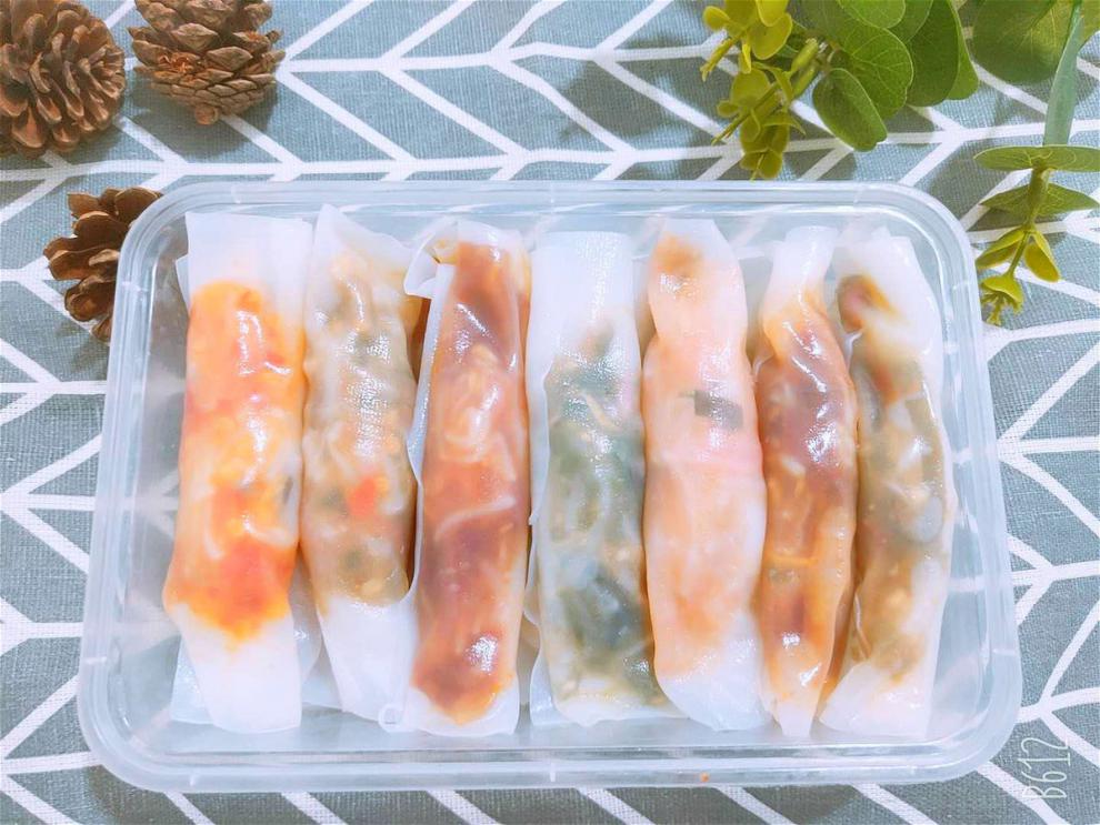 贵州特产小吃贵阳安顺裹卷米皮凉皮春卷40张裹卷皮含配菜油辣椒油辣椒