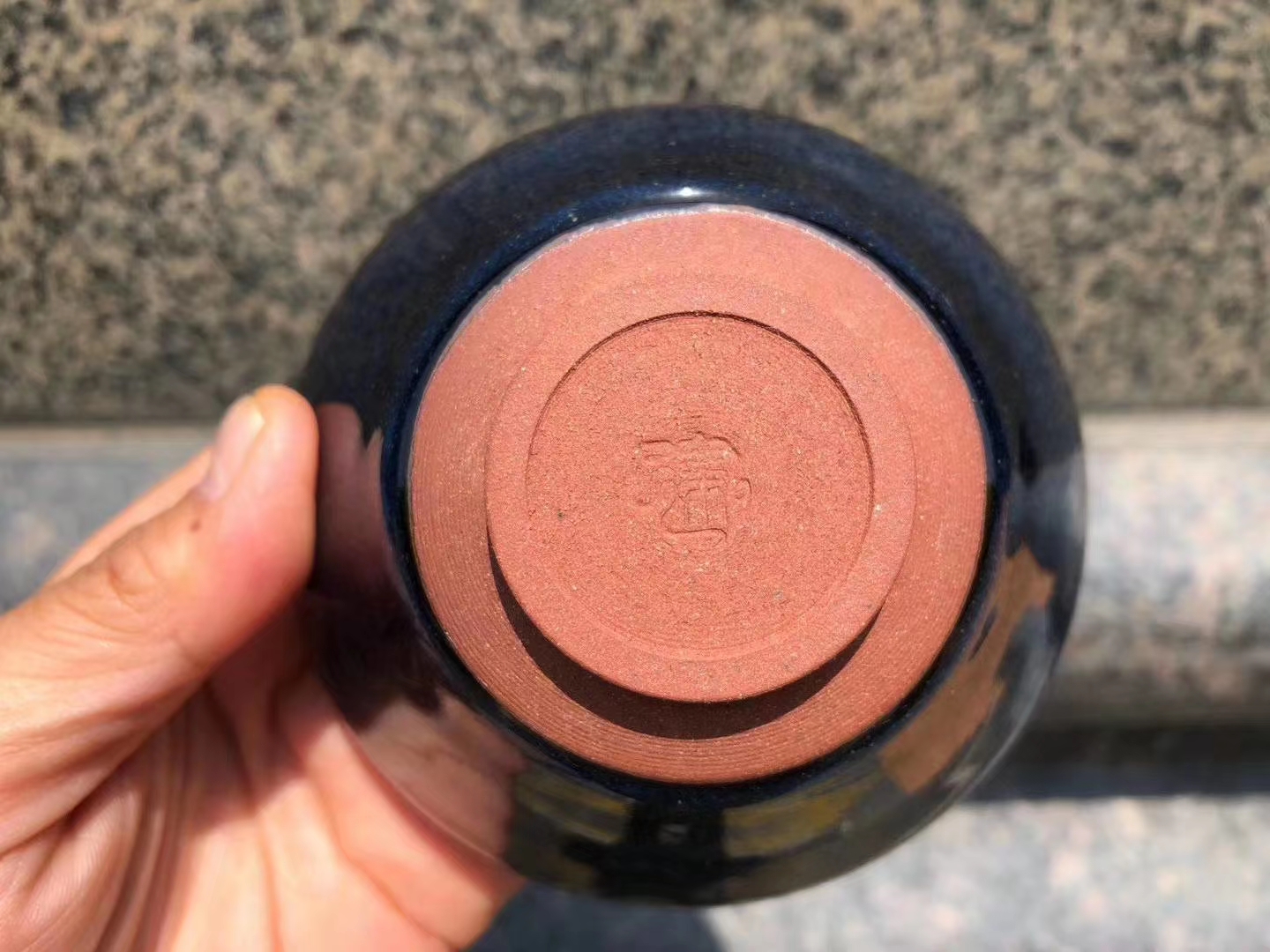 鸡缸杯大师级孙建兴回蓝建盏茶杯主人盏杯建阳建窑功夫铁胎套装茶具