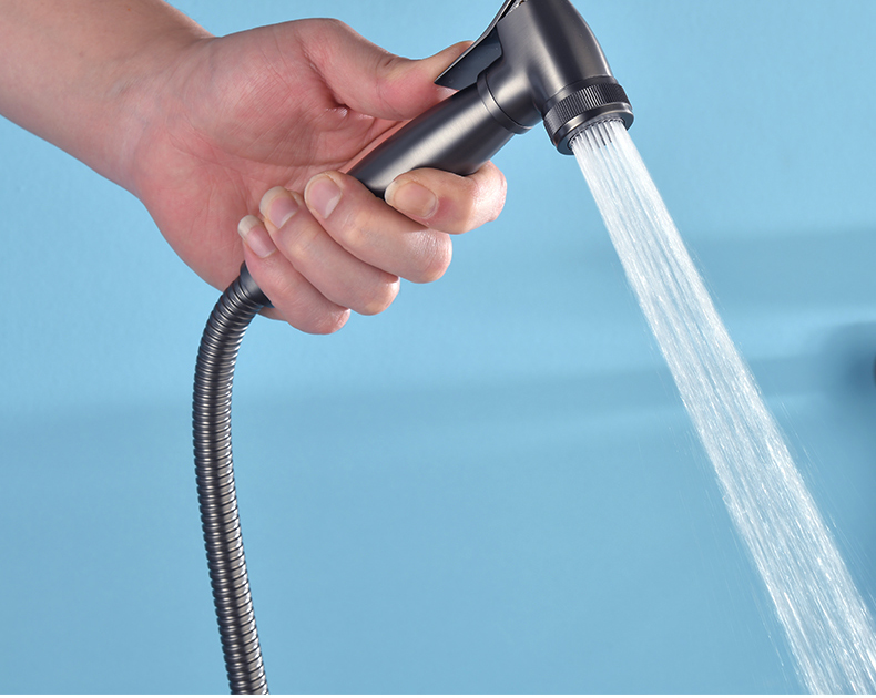 鼎菲枪灰色卫生间厕所马桶伴侣冲洗器喷枪水龙头家用增压冲洗水枪b1款