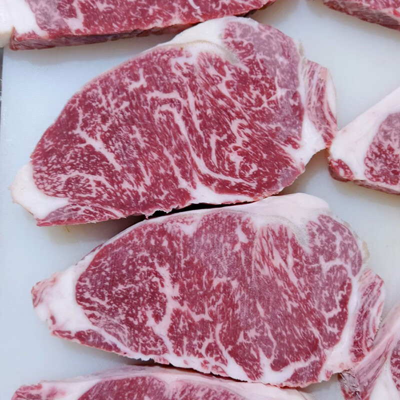 澳洲霜降雪花和牛西冷菲力眼肉盖牛排原切m12西冷500g