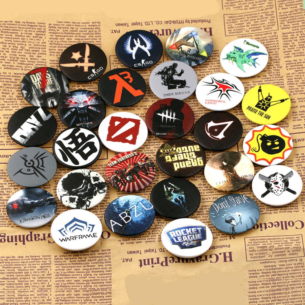 现货速发巫师3饰品胸针黑暗之魂3徽章书包巫师3