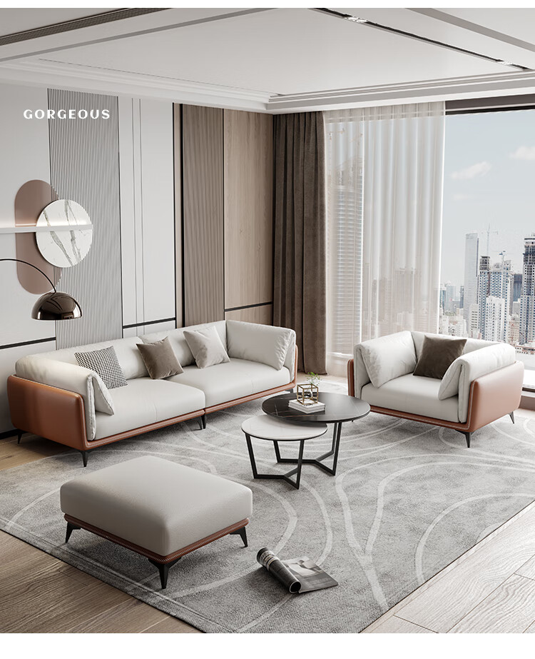 康柏尼康柏尼925系列意式真皮沙发