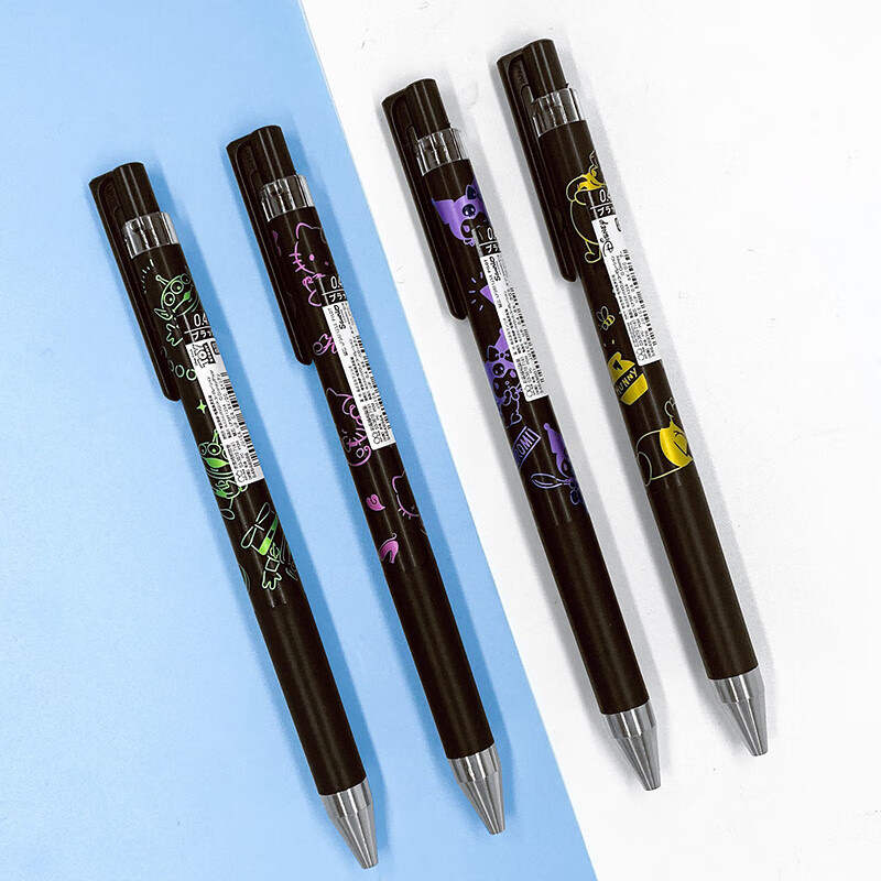 日本pilot百乐太阳星联名款黑色中性笔juice果汁笔库洛米三眼仔信蓝铭