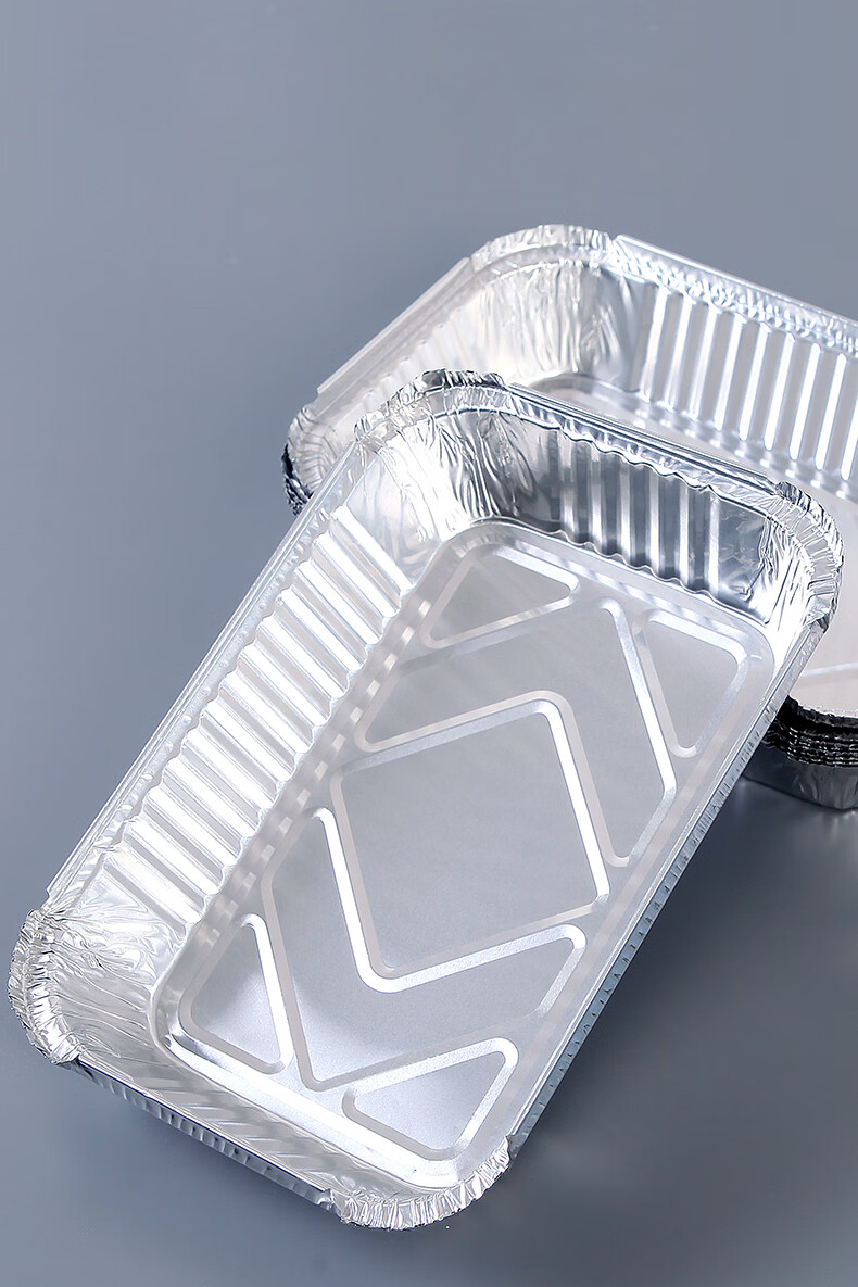 锡纸盘铝箔纸烤盘煎盘烧烤锡纸盒烘焙花甲锡纸餐盘烤鱼 铝箔餐盒(正