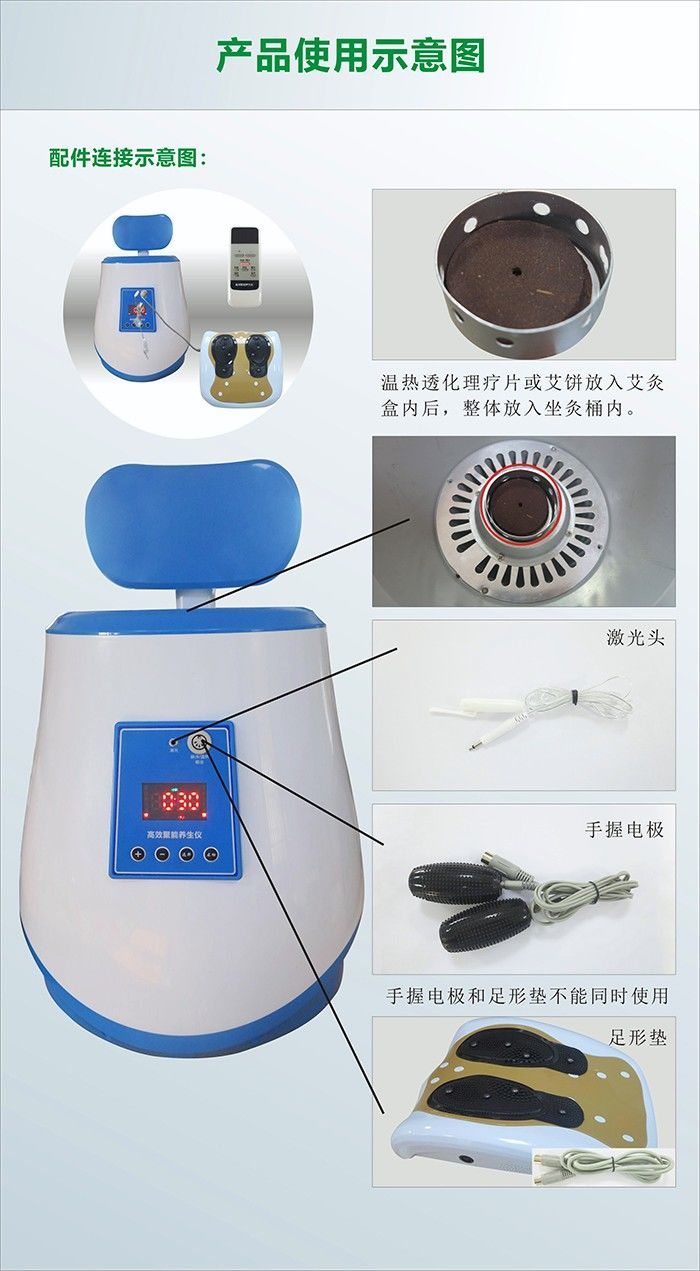 艾灸优德集团高效聚能养生仪坐灸艾灸仪熏蒸多功能理疗仪蕲春 理疗仪