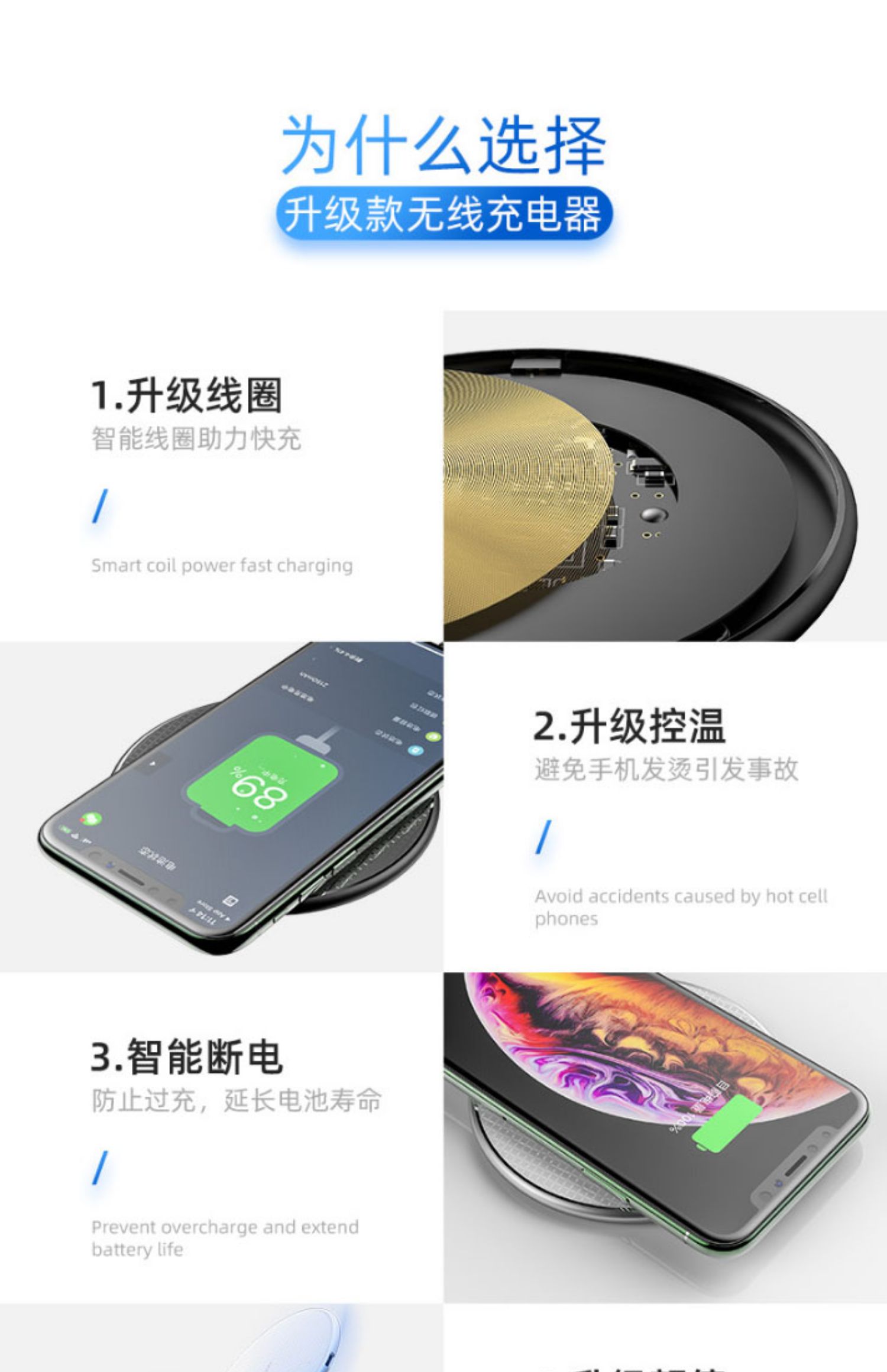 ploiu适用三星s22无线充电器galaxys21手机note20ultra十代s20闪快充