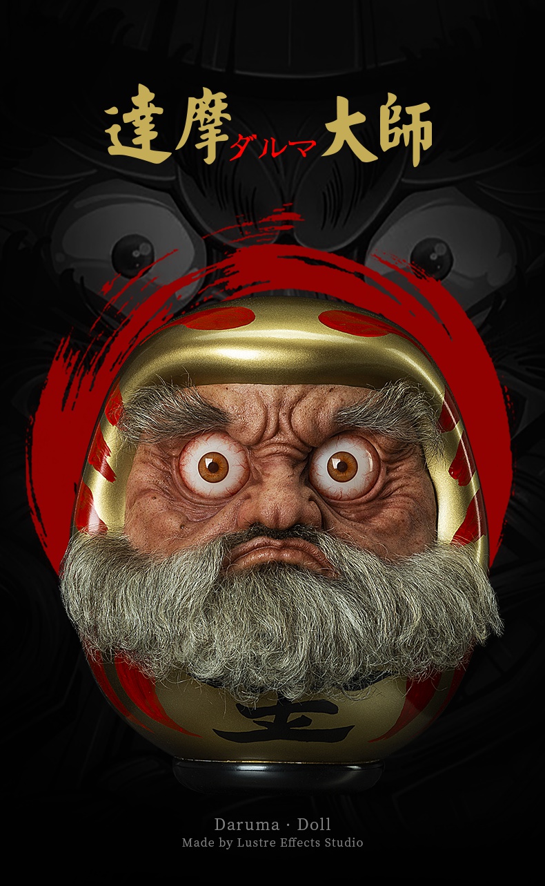 达摩不倒翁日本菩提达摩祖师佛教不倒翁工艺术品摆件收藏品创意家居