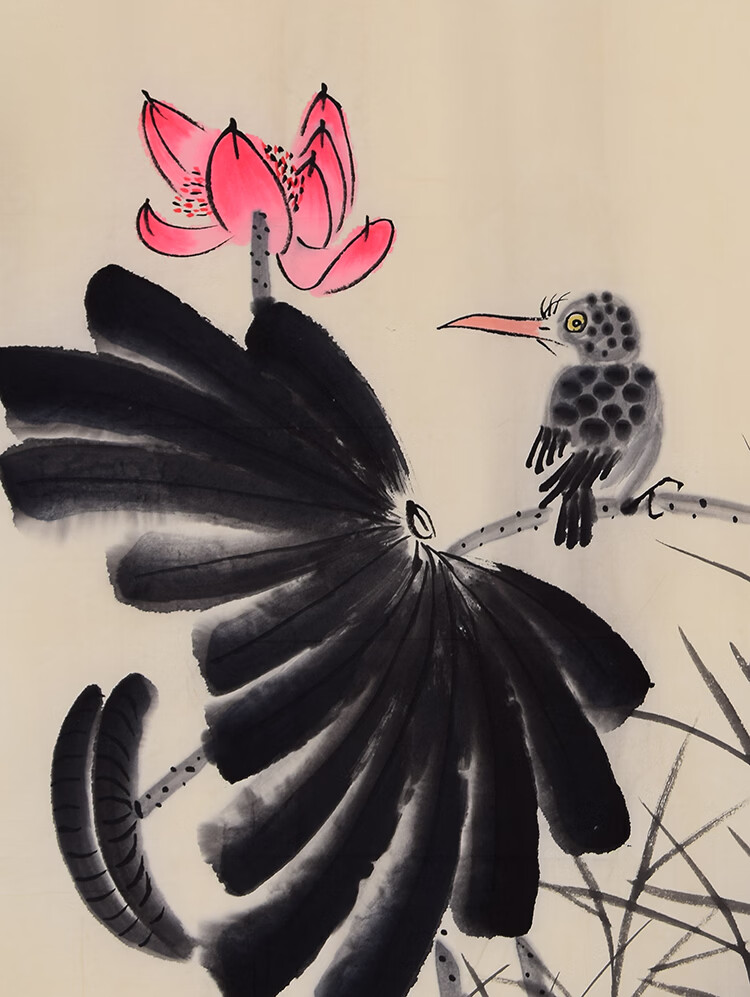 名家康宁字画精品花鸟写意国画三尺竖幅纯手绘名人书画作品收藏纯手绘