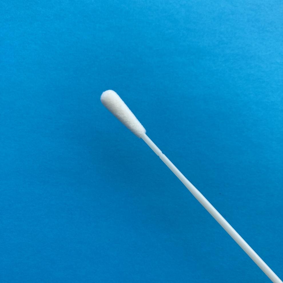 一次性采样管咽拭子鼻腔尼龙植绒检测实验室用棉棒鼻拭子200支独立