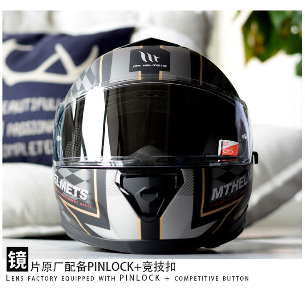 西班牙mt摩托车头盔雷神3双镜片全覆式四季机车男女冬季赛车机车个性