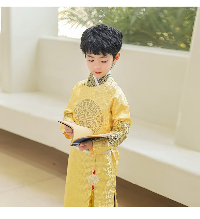 拜年服宝宝男童唐装中国风冬新年装过年喜庆棉衣套装儿童中式服装春秋