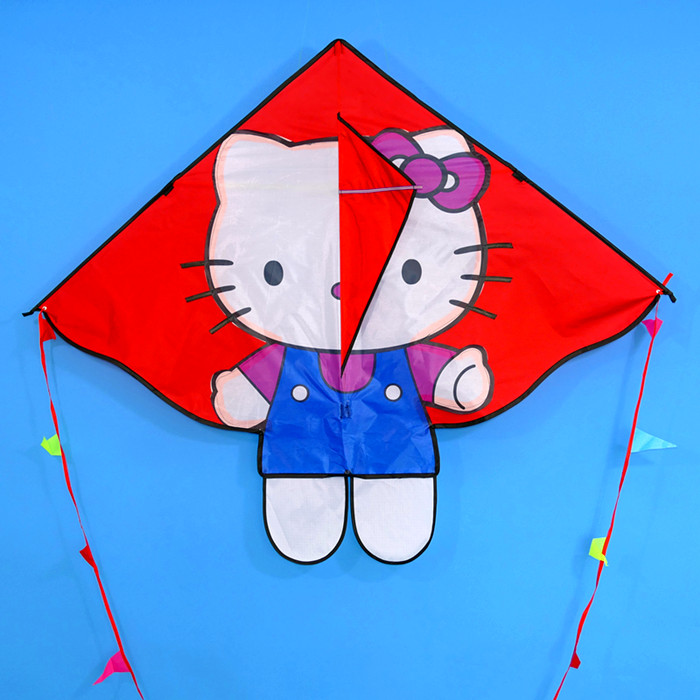 2022年新款风筝hellokitty风筝猫凯特猫女孩初学者微风儿童易飞家用