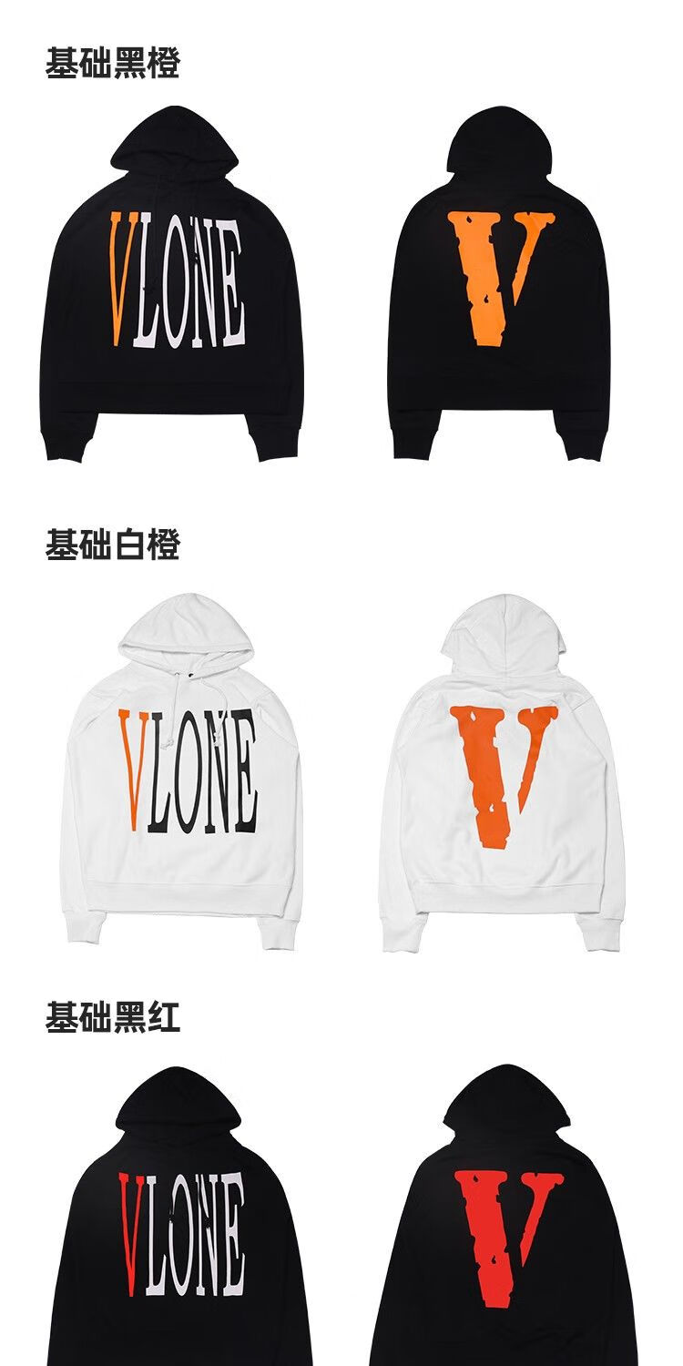 vlone同款纽约限定3m反光连帽卫衣男女同款情侣大v帽衫宽松fog潮黑蓝v