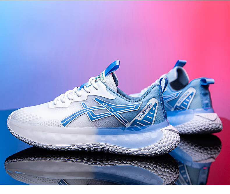 飙山狼网鞋男夏季2022年新款男士运动鞋潮流莆田爆米花软底户外椰子鞋