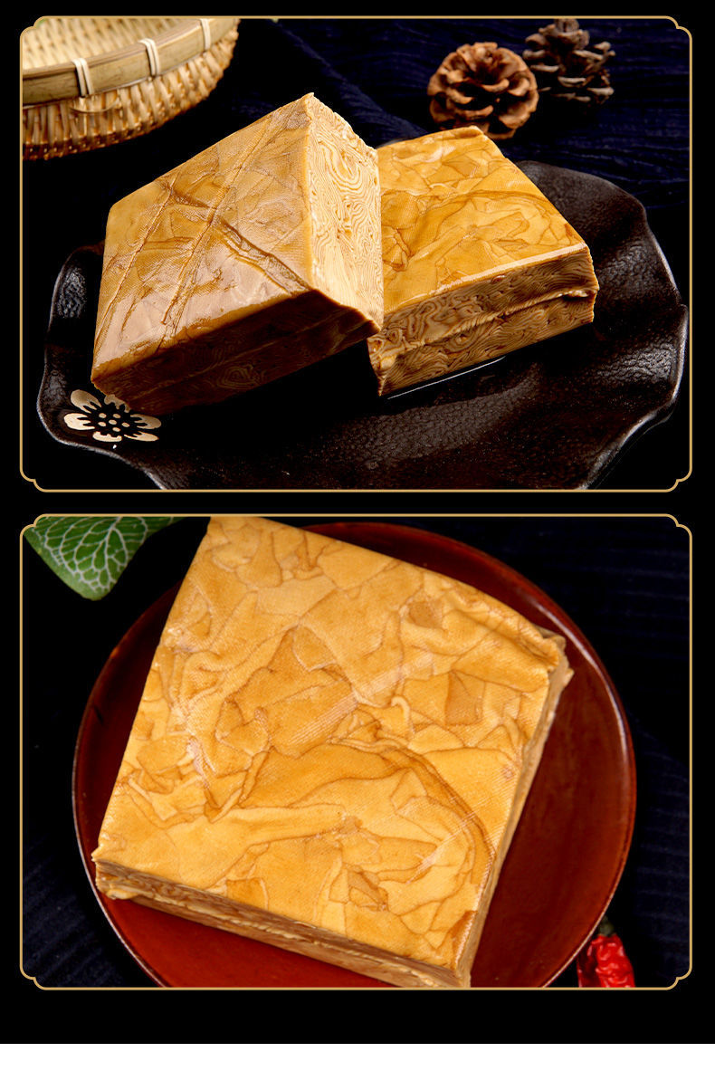 自产东北素鸡千层五香干豆腐豆制品豆腐美味卤豆干批发220g两袋装