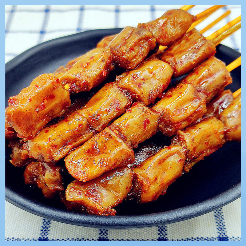 素羊肉串80g袋麻辣豆制品素肉豆干相思卷休闲怀旧零食大豆蛋白3袋