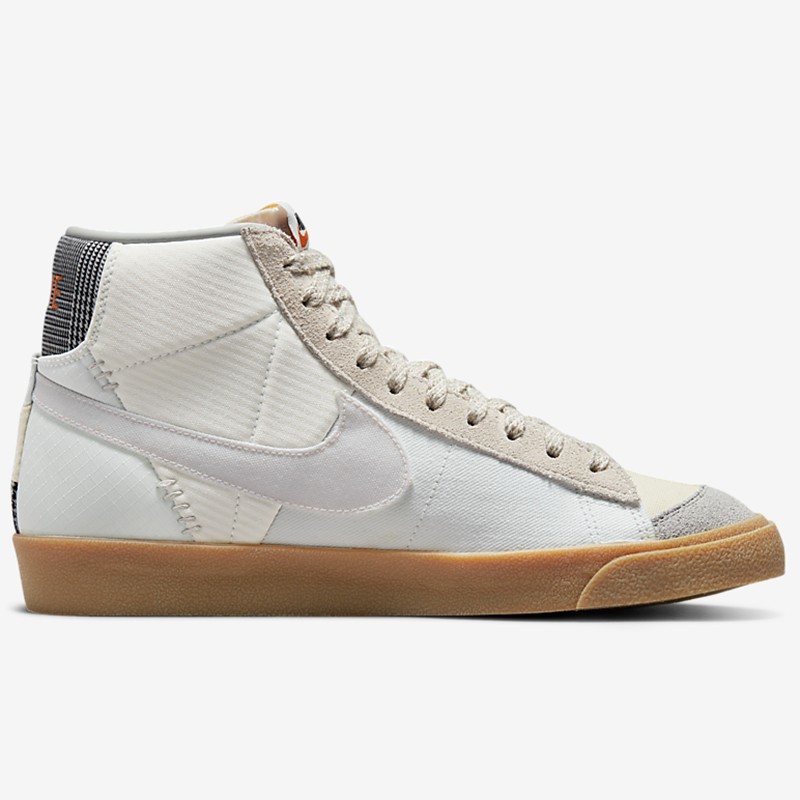 耐克男鞋nikeblazermid77涂鸦红钩红钩黑钩白蓝黄回收材料休闲运动