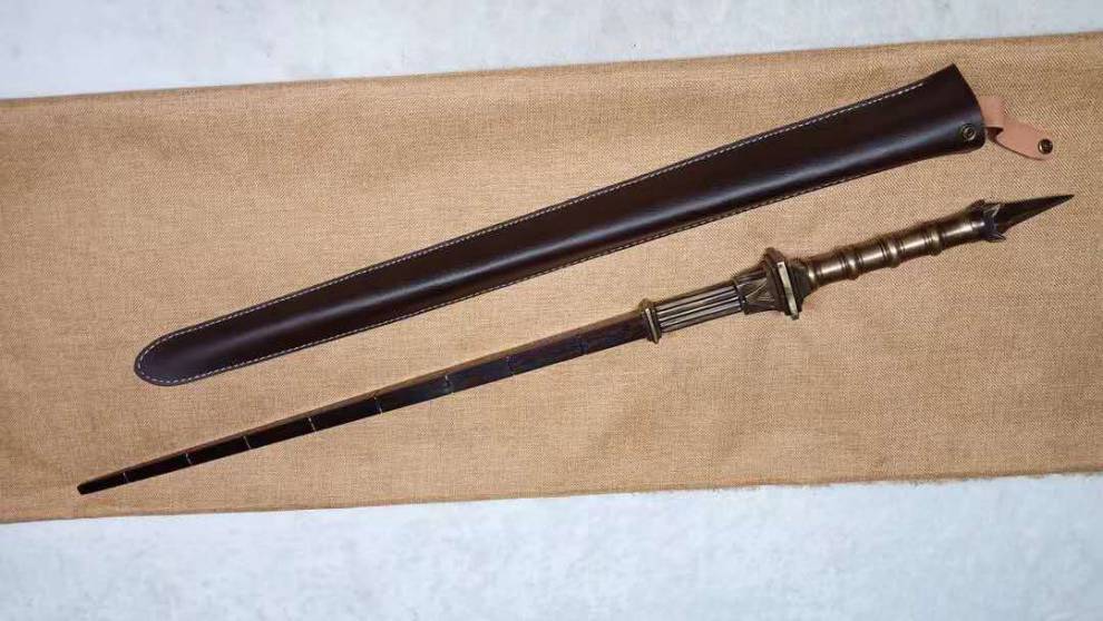 亢龙锏狄仁杰狄仁杰亢龙锏花纹钢一体锻打匠心之作收藏未开刃军绿色60