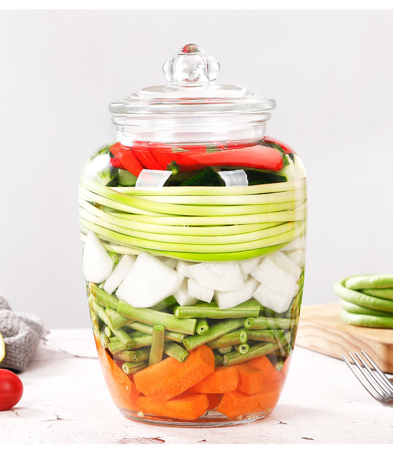 玻璃瓶密封罐子泡菜坛子蜂蜜柠檬茶叶储物罐厨房用品大全收纳神器平面