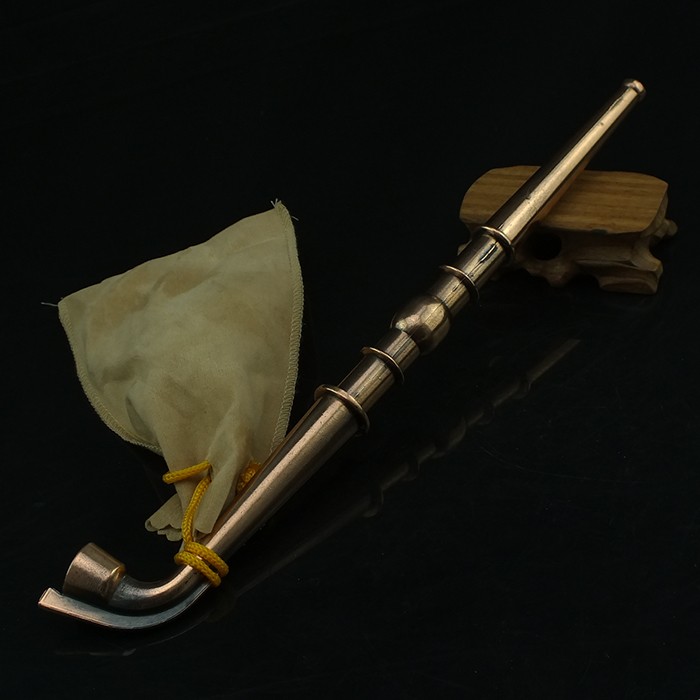 怀旧传统老式长烟斗烟袋锅旱烟袋 青铜黄铜色烟锅烟嘴旱烟杆 送朋友