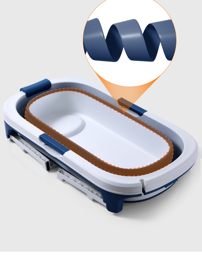 折叠浴盆婴儿童洗澡盆萌兔王子宝宝洗澡盆36岁以上折叠浴桶大号浴缸