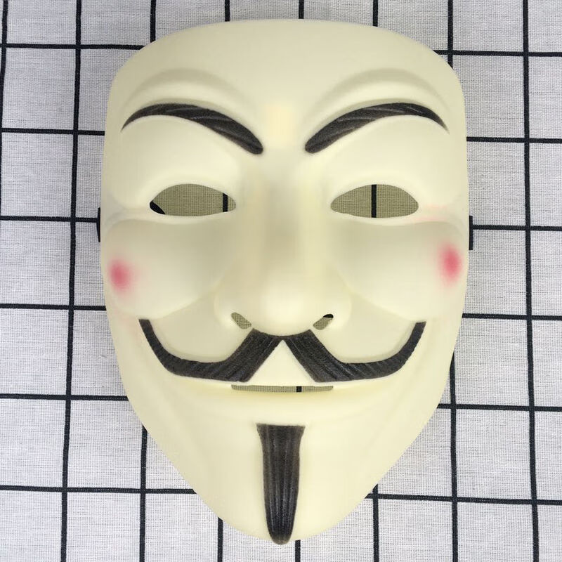 男全脸恐怖v字仇杀万圣节面具化妆舞会舞台表演地摊玩具批发舞会面具