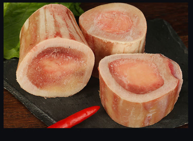 鲜有志 新鲜牛骨髓 中段 正宗黄牛骨头 大骨牛腿骨牛棒骨熬汤煲汤